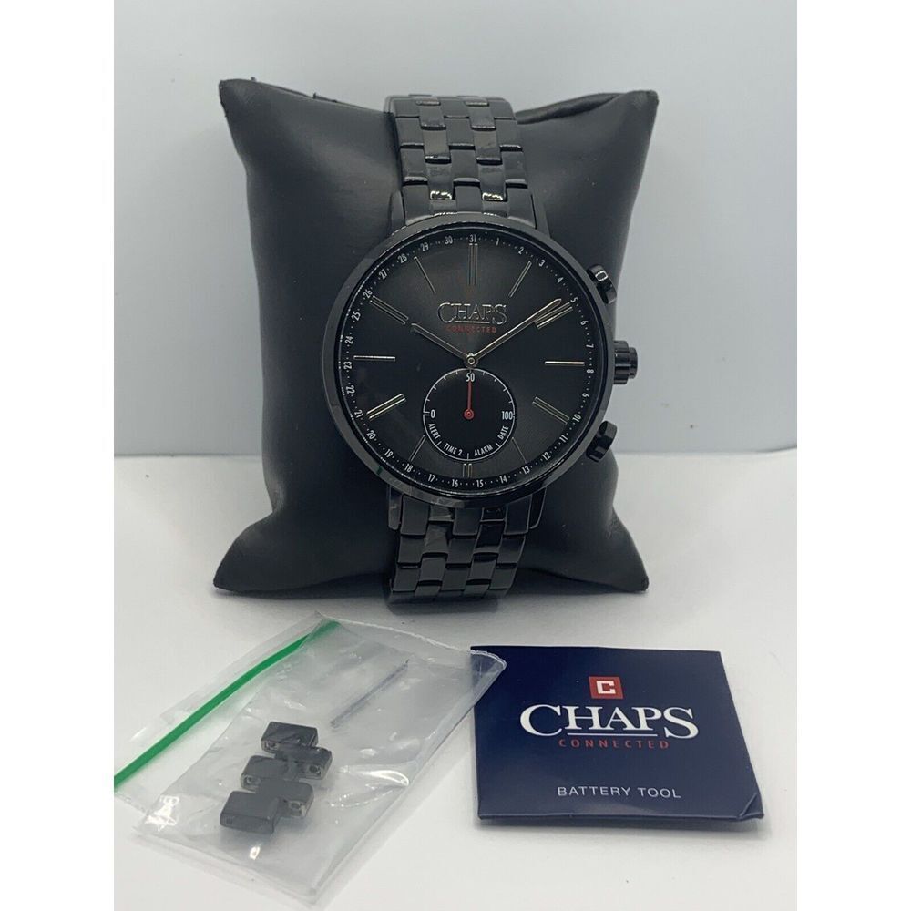 Chaps CHPT3101 Men's Black Stainless Steel Analog Black Dial Quartz Watch LW83